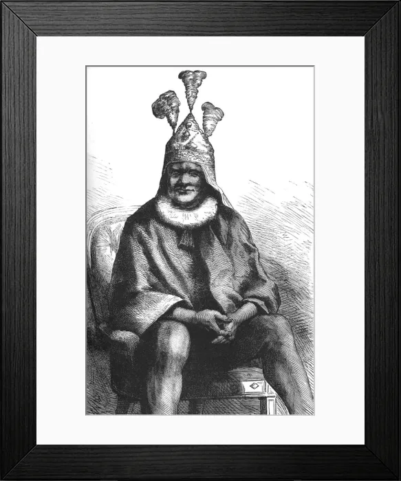 Framed Print : Cetewayo, King of the Zulus, c1880 Framed Print : Cetewayo, King of the Zulus, c1880