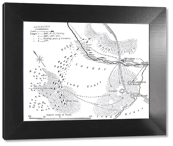 Plan of the Battle of Ghingilovo, c1880