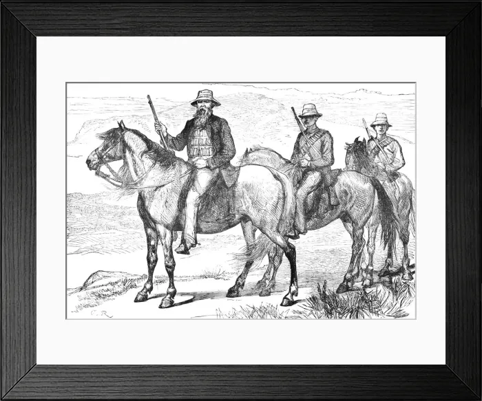 Framed Print : Commandant Piet Uys, of the Transvaal Mounted Volunteers, c1880 Framed Print : Commandant Piet Uys, of the Transvaal Mounted Volunteers, c1880