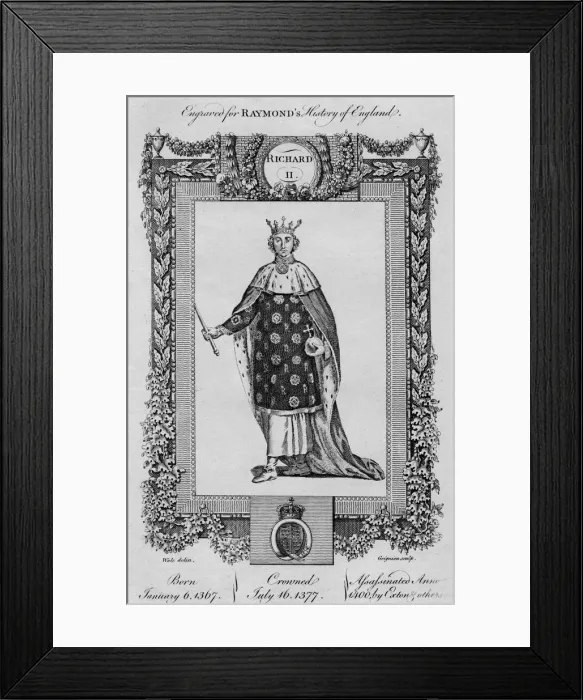 Framed Print : Richard II, (1367-1400), c1787 Framed Print : Richard II, (1367-1400), c1787