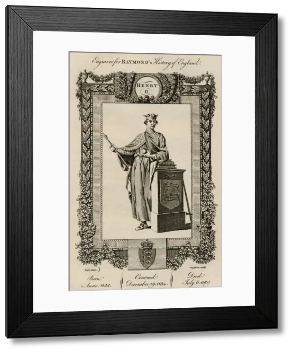 Framed Print : Henry II, (1133-1189), c1787 Framed Print : Henry II, (1133-1189), c1787