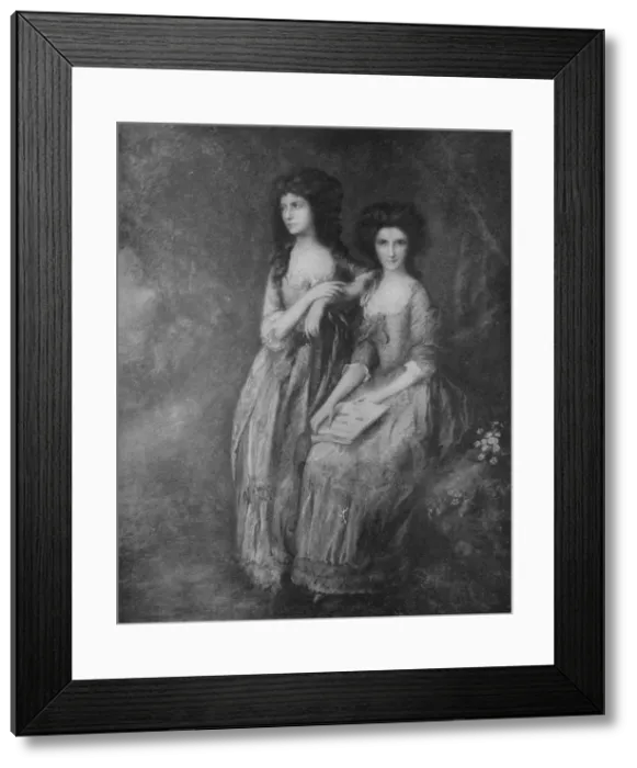 Framed Print : The Linley Sisters, afterwards Mrs. Tickell and Mrs. Sheridan, c1772, (1917). Artist: Thomas Gainsborough Framed Print : The Linley Sisters, afterwards Mrs. Tickell and Mrs. Sheridan, c1772, (1917). Artist: Thomas Gainsborough