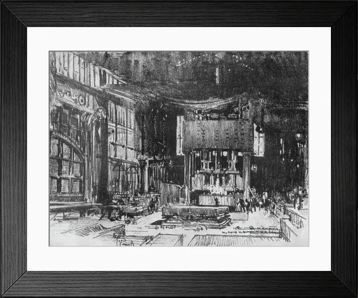 Framed Print : Acolytes Preparing the Table of the War God, 1916, (1917). Artist: Joseph Pennell Framed Print : Acolytes Preparing the Table of the War God, 1916, (1917). Artist: Joseph Pennell