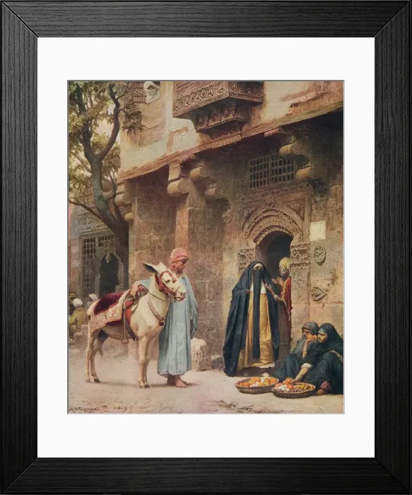 Framed Print : A Scene in Cairo, 1878, (1917). Artist: Frederick Arthur Bridgman Framed Print : A Scene in Cairo, 1878, (1917). Artist: Frederick Arthur Bridgman