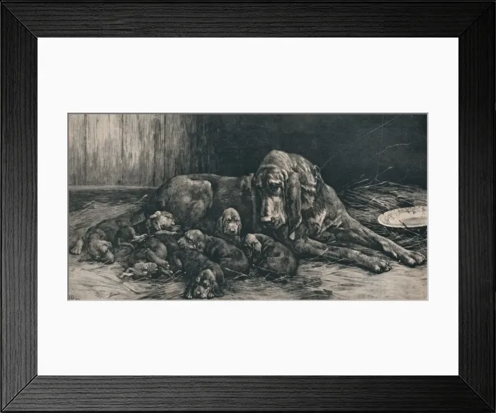 Framed Print : The Happy Mother, 1894, (1911). Artist: Herbert Thomas Dicksee Framed Print : The Happy Mother, 1894, (1911). Artist: Herbert Thomas Dicksee