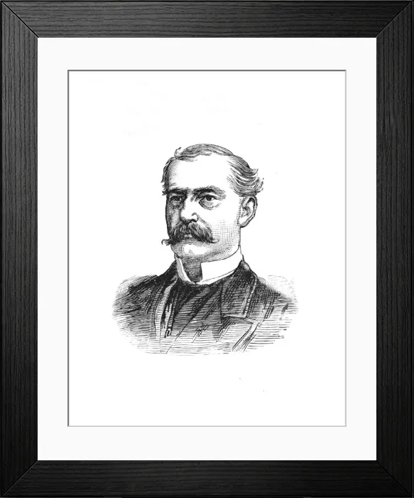 Framed Print : Surgeon-General Hanbury, c1882-85 Framed Print : Surgeon-General Hanbury, c1882-85