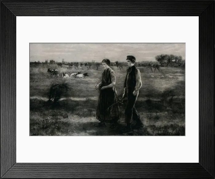 Framed Print : The Shy Lover, c1890, (1912). Artist: Jozef Israels Framed Print : The Shy Lover, c1890, (1912). Artist: Jozef Israels