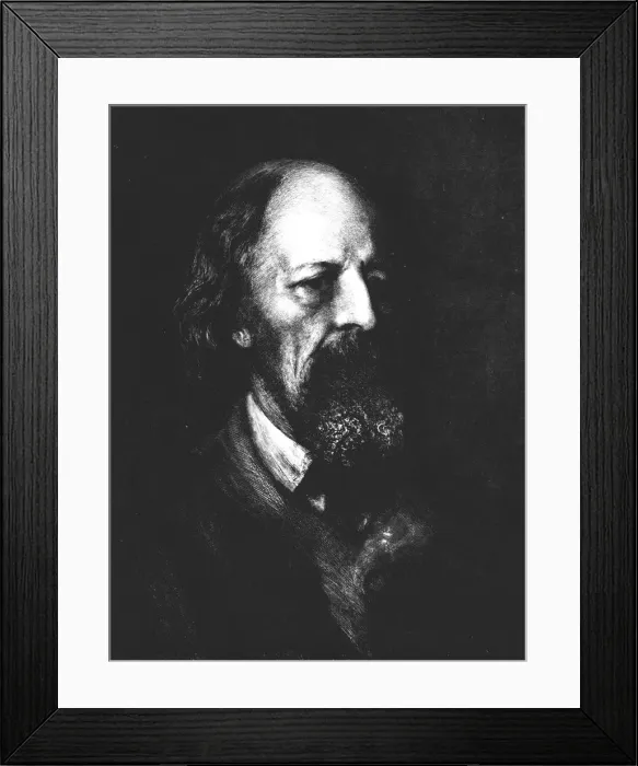Framed Print : Lord Tennyson, c1880, (1911). Artist: Hubert von Herkomer Framed Print : Lord Tennyson, c1880, (1911). Artist: Hubert von Herkomer