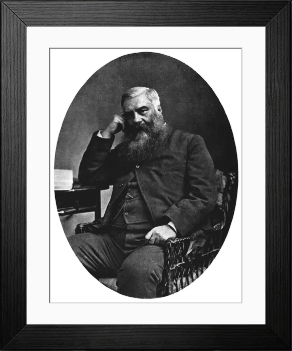 Framed Print : G. A. Henty, c1900, (1912). Artist: Thiele & Co Framed Print : G. A. Henty, c1900, (1912). Artist: Thiele & Co