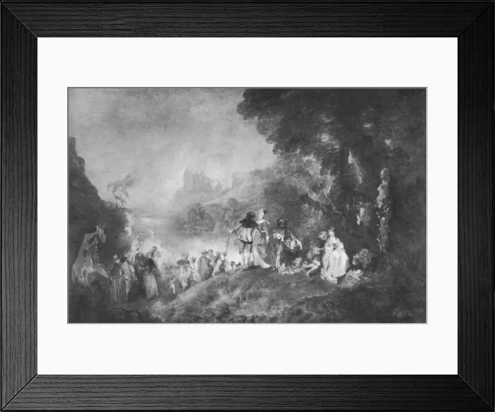 Framed Print : The Embarkation for the Island of Cytherea, 1717, (1912). Artist: Jean-Antoine Watteau Framed Print : The Embarkation for the Island of Cytherea, 1717, (1912). Artist: Jean-Antoine Watteau