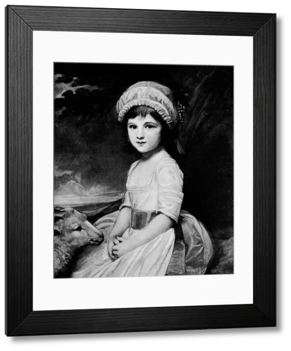 Framed Print : Miss Martindale, c1781, (1912). Artist: George Romney Framed Print : Miss Martindale, c1781, (1912). Artist: George Romney