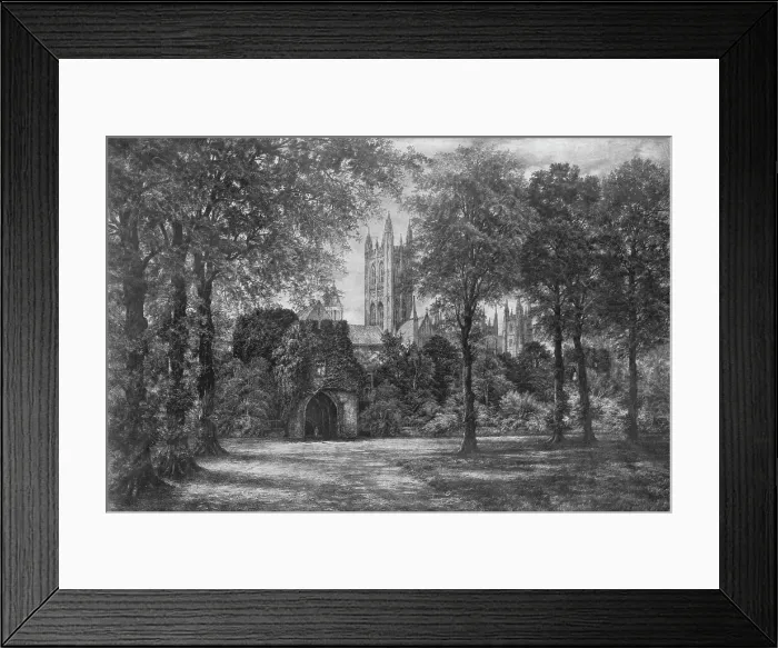 Framed Print : Canterbury Cathedral, c1910, (1912). Artist: Camille Fonce Framed Print : Canterbury Cathedral, c1910, (1912). Artist: Camille Fonce