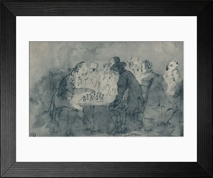 Framed Print : The Chess Players, 1948. Artist: Thomas Rowlandson Framed Print : The Chess Players, 1948. Artist: Thomas Rowlandson