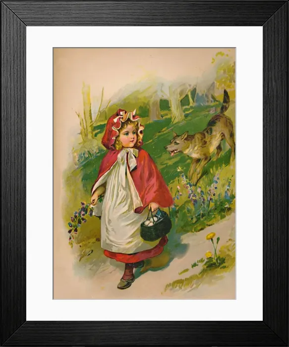 Framed Print : Little Red Riding Hood, 1903