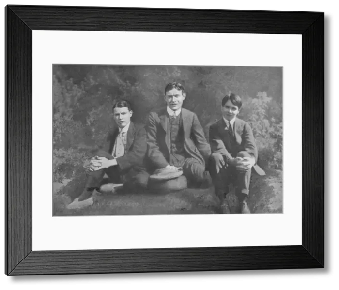Framed Print : Three Soldier Brothers, c1913, (1917) Framed Print : Three Soldier Brothers, c1913, (1917)
