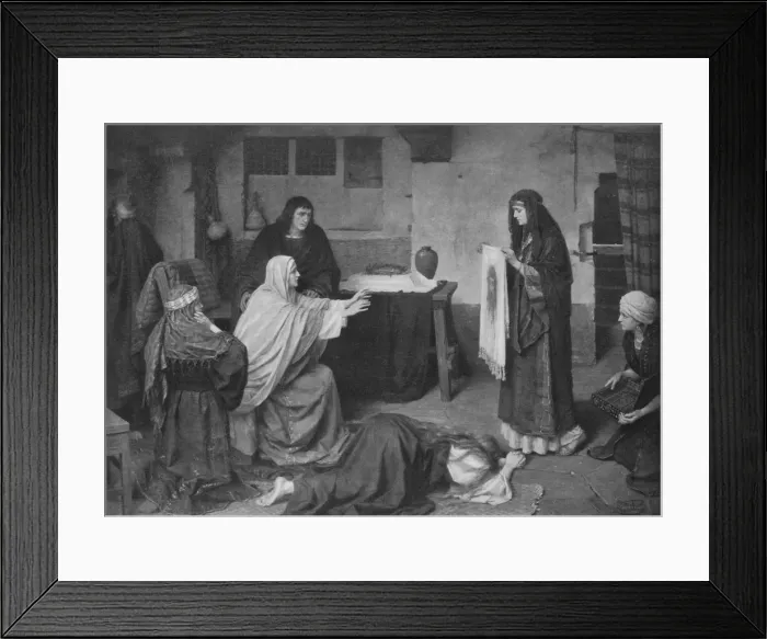 Framed Print : The Night of Good Friday, c1892, (1917). Artist: Johann Heinrich Hofmann Framed Print : The Night of Good Friday, c1892, (1917). Artist: Johann Heinrich Hofmann