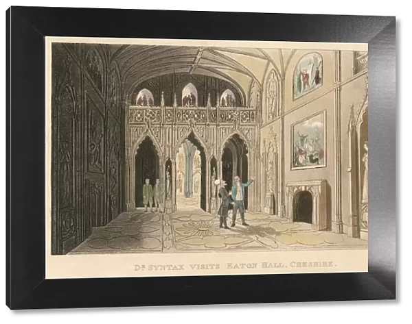 Dr Syntax Visits Eaton Hall, Cheshire, 1820. Artist: Thomas Rowlandson