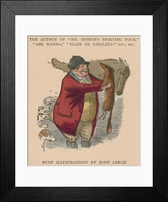 Framed Print : The Author of Mr. Sponges Sporting Tour, Ask Mamma, Plain or Ringlets? Etc. Etc. 1854. Artist: John Leech Framed Print : The Author of Mr. Sponges Sporting Tour, Ask Mamma, Plain or Ringlets? Etc. Etc. 1854. Artist: John Leech
