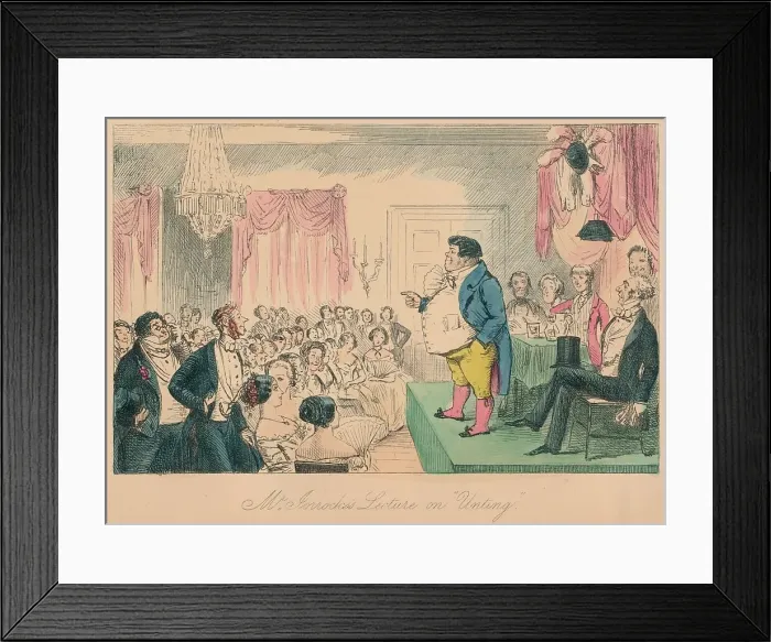 Framed Print : Mr. Jorrockss Lecture on Unting, 1854. Artist: John Leech Framed Print : Mr. Jorrockss Lecture on Unting, 1854. Artist: John Leech