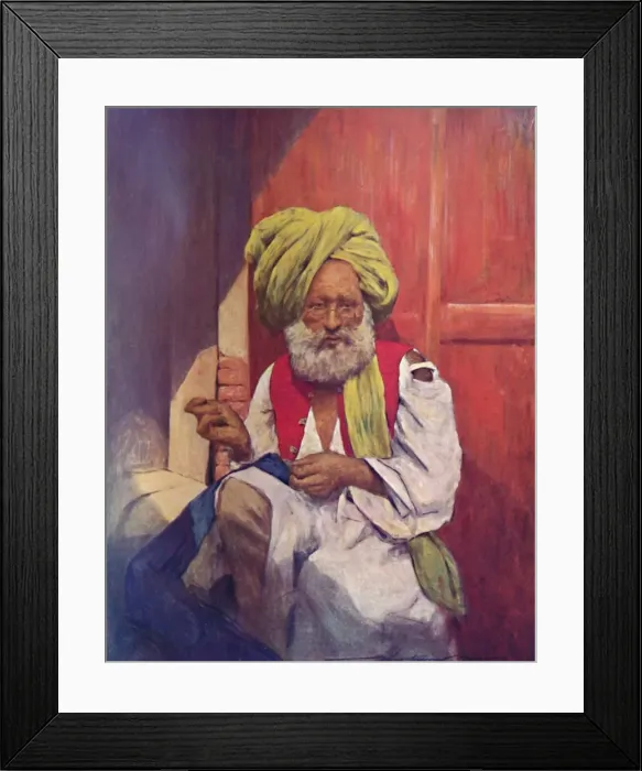 Framed Print : A Tailor, 1903. Artist: Mortimer L Menpes Framed Print : A Tailor, 1903. Artist: Mortimer L Menpes