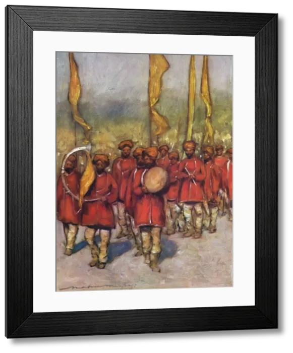 Framed Print : Native Bards from the Cutch State, 1903. Artist: Mortimer L Menpes Framed Print : Native Bards from the Cutch State, 1903. Artist: Mortimer L Menpes