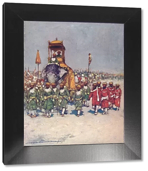 One of the most picturesque Groups in the Retainers Procession, 1903. Artist: Mortimer L Menpes