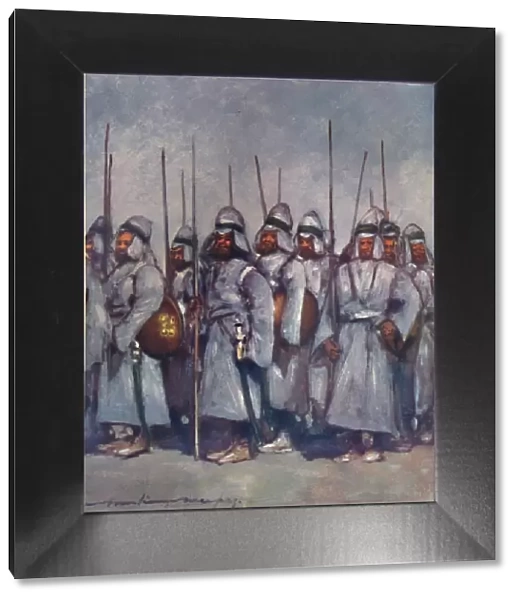 Quilted Soldiers of Kishengarh, 1903. Artist: Mortimer L Menpes