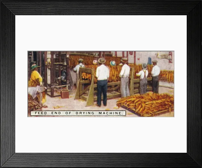 Framed Print : Feed End of Drying Machine, 1926 Framed Print : Feed End of Drying Machine, 1926
