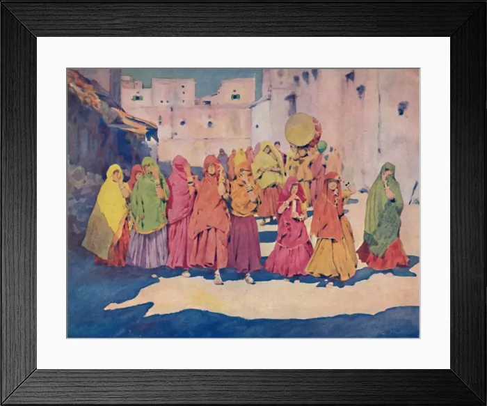 Framed Print : A Blaze of Sun, 1903. Artist: Mortimer L Menpes Framed Print : A Blaze of Sun, 1903. Artist: Mortimer L Menpes
