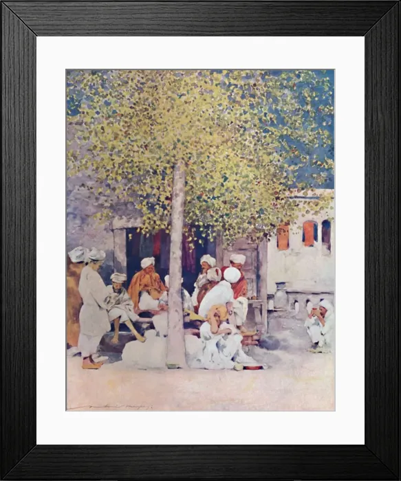 Framed Print : Away from the Show, 1903. Artist: Mortimer L Menpes Framed Print : Away from the Show, 1903. Artist: Mortimer L Menpes