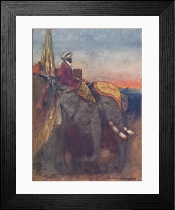 Framed Print : Jaipur Elephants, 1903. Artist: Mortimer L Menpes Framed Print : Jaipur Elephants, 1903. Artist: Mortimer L Menpes