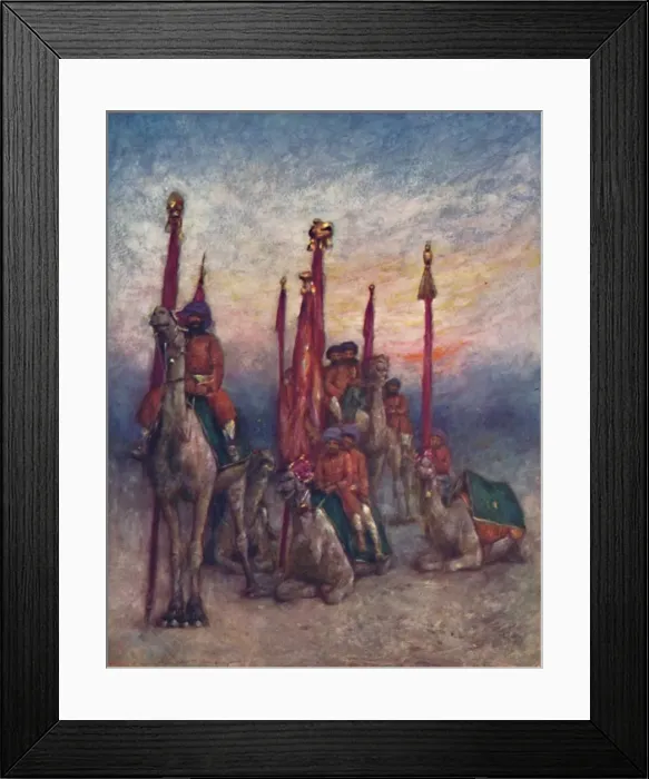 Framed Print : Bombay Chiefs Camp, 1903. Artist: Mortimer L Menpes Framed Print : Bombay Chiefs Camp, 1903. Artist: Mortimer L Menpes