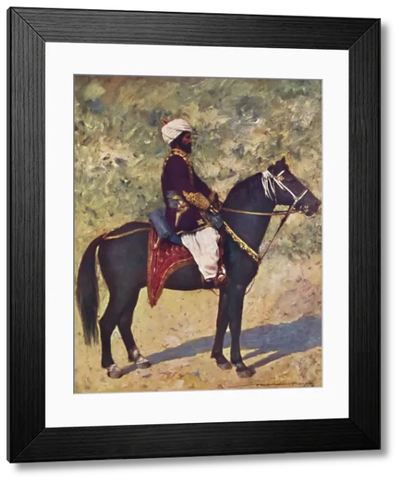 Framed Print : Horseman at the Bombay Camp, 1903. Artist: Mortimer L Menpes Framed Print : Horseman at the Bombay Camp, 1903. Artist: Mortimer L Menpes