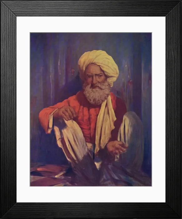 Framed Print : A Beggar, 1903. Artist: Mortimer L Menpes Framed Print : A Beggar, 1903. Artist: Mortimer L Menpes