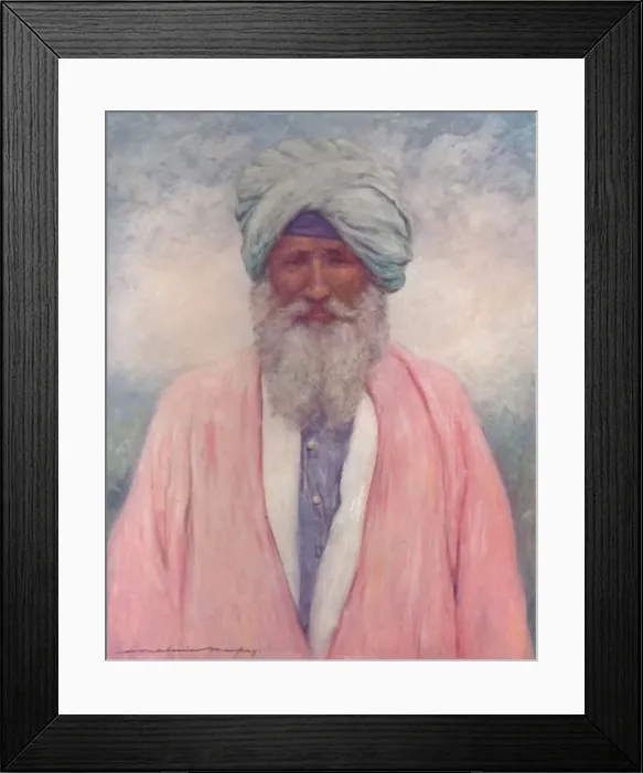 Framed Print : A Retainer from Cutch, 1903. Artist: Mortimer L Menpes Framed Print : A Retainer from Cutch, 1903. Artist: Mortimer L Menpes