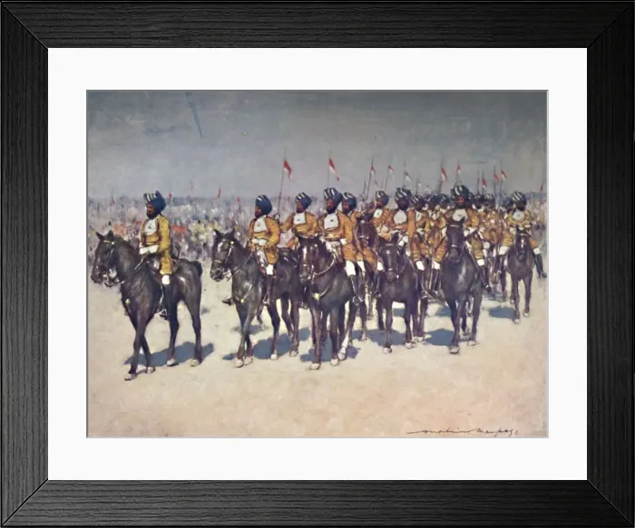 Framed Print : Bombay Retainers, 1903. Artist: Mortimer L Menpes Framed Print : Bombay Retainers, 1903. Artist: Mortimer L Menpes