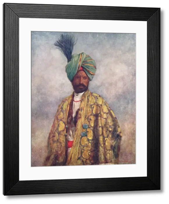 Framed Print : A Kashmiri Soldier, 1903. Artist: Mortimer L Menpes Framed Print : A Kashmiri Soldier, 1903. Artist: Mortimer L Menpes