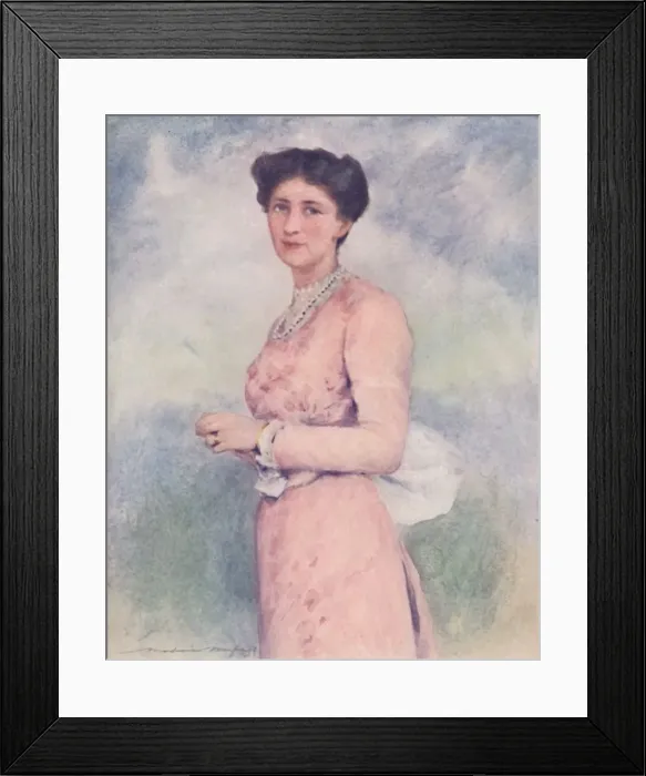 Framed Print : Lady Curzon, 1903. Artist: Mortimer L Menpes Framed Print : Lady Curzon, 1903. Artist: Mortimer L Menpes