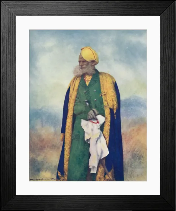 Framed Print : A Rajput of Rajgarh, 1903. Artist: Mortimer L Menpes Framed Print : A Rajput of Rajgarh, 1903. Artist: Mortimer L Menpes