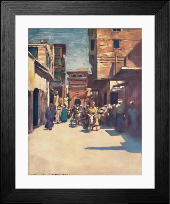 Framed Print : Cairo, 1903. Artist: Mortimer L Menpes Framed Print : Cairo, 1903. Artist: Mortimer L Menpes