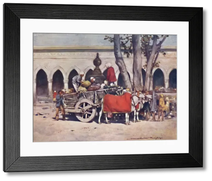 Framed Print : Scene outside the Railway Station during the Delhi Durbar, 1903. Artist: Mortimer L Menpes Framed Print : Scene outside the Railway Station during the Delhi Durbar, 1903. Artist: Mortimer L Menpes