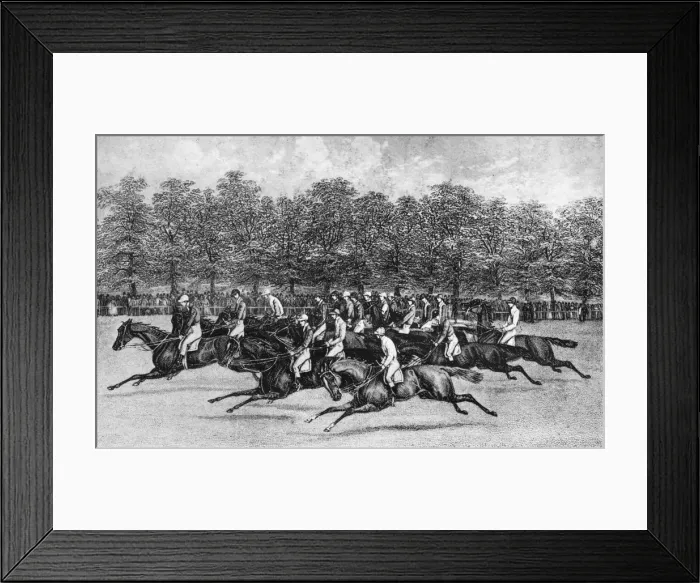Framed Print : The Start for the St. Leger, 1851, 1911 Framed Print : The Start for the St. Leger, 1851, 1911