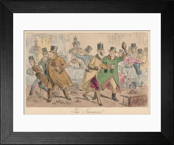 Framed Print : The Invasion, 1865. Artist: Hablot Knight Browne Framed Print : The Invasion, 1865. Artist: Hablot Knight Browne