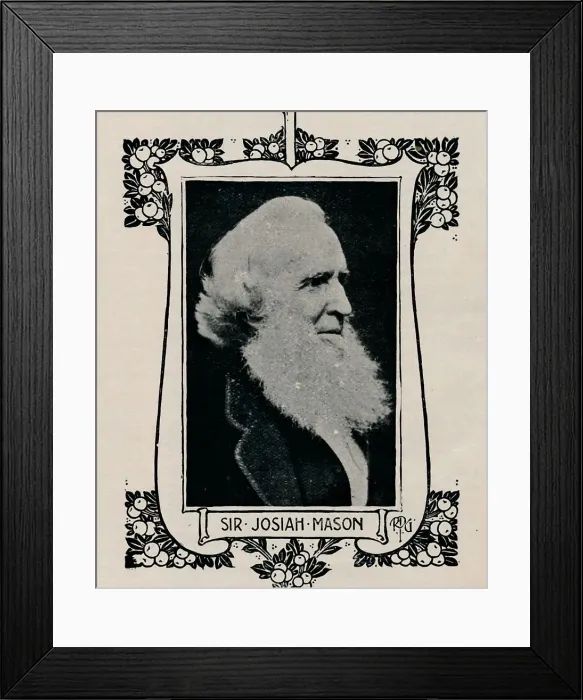 Framed Print : Sir Josiah Mason, 1901 Framed Print : Sir Josiah Mason, 1901
