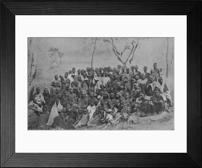 Framed Print : Christians at Kisokwe, 1901 Framed Print : Christians at Kisokwe, 1901
