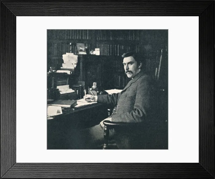 Framed Print : Rev. Sylvester Horne, B. A. In His Study, 1901 Framed Print : Rev. Sylvester Horne, B. A. In His Study, 1901