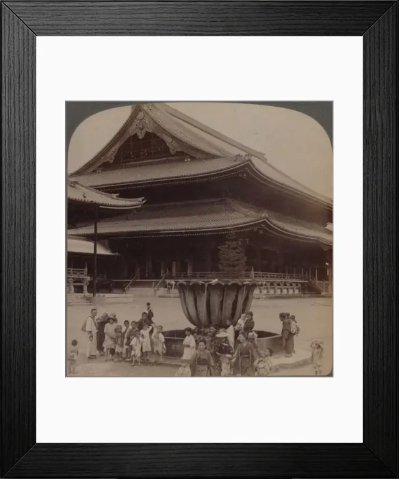 Framed Print : Higashi Hongwanji, largest Buddhist temple in Japan just rebuilt, Kyoto, 1904 Framed Print : Higashi Hongwanji, largest Buddhist temple in Japan just rebuilt, Kyoto, 1904