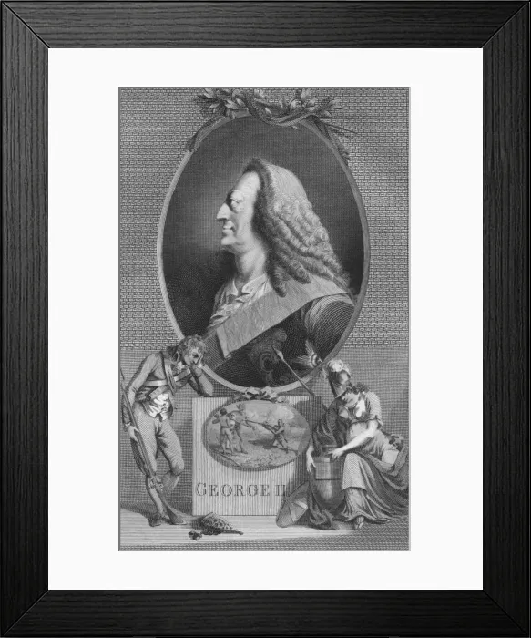 Framed Print : George II, 1790 Framed Print : George II, 1790