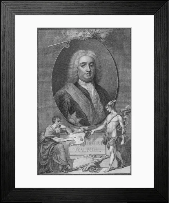 Framed Print : Sir Robert Walpole, 1790 Framed Print : Sir Robert Walpole, 1790
