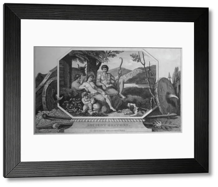 Framed Print : Ancient Britons, in their most uncultivated State, 1838 Framed Print : Ancient Britons, in their most uncultivated State, 1838